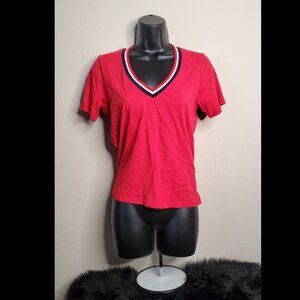 Design Lab Lord & Taylor V-Neck T-Shirt